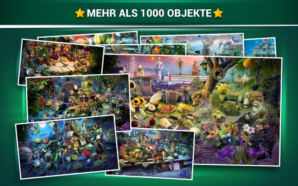Wimmelbild Mysteriöer Garten Rätselspiele auf deutsch kostenlos