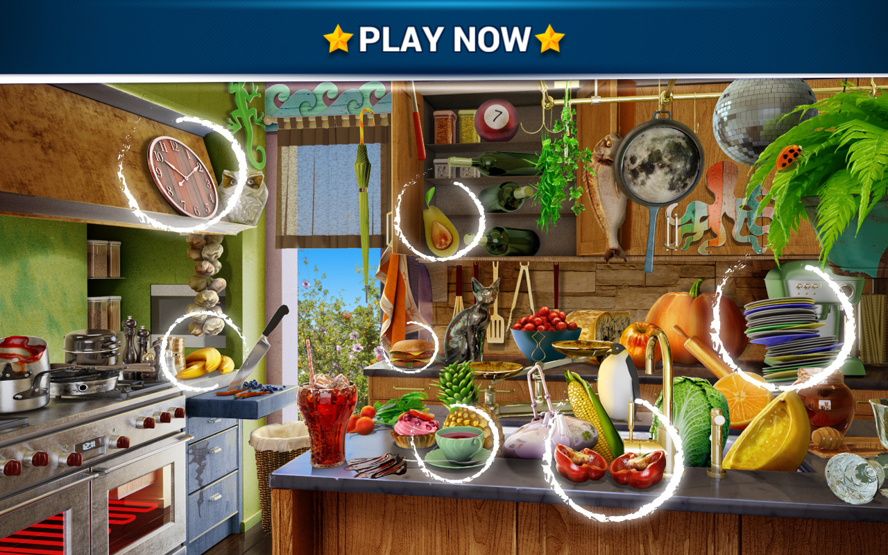 Crazy-Messy Kitchen! Diner Chef - Hidden Objects Puzzle Game by